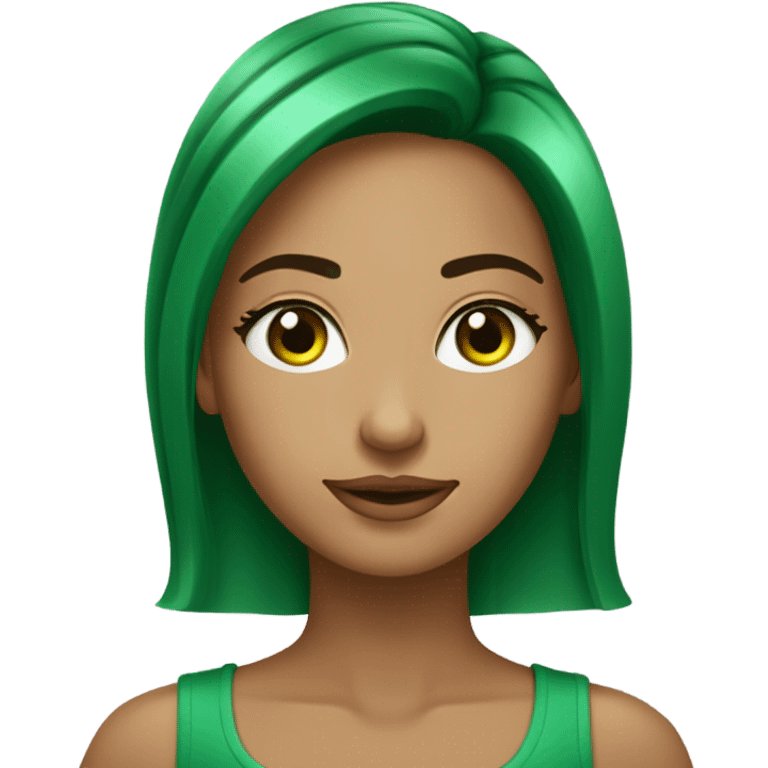 Garota de olhos verdes e cabelo loiro escuro fazendo compras emoji