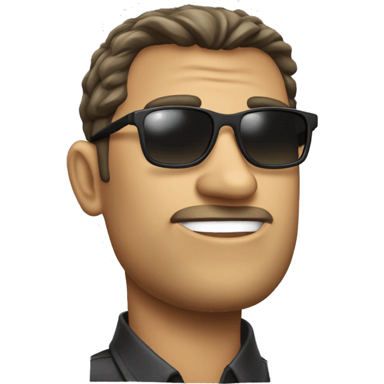 FBI agent sunglasses emoji