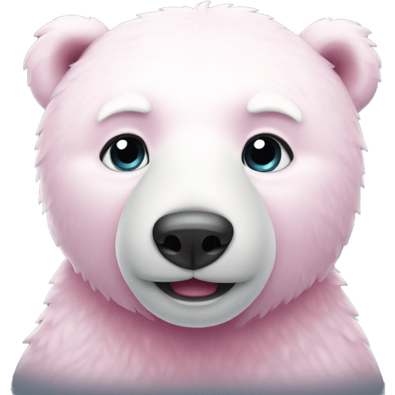 pink cute polar bear emoji