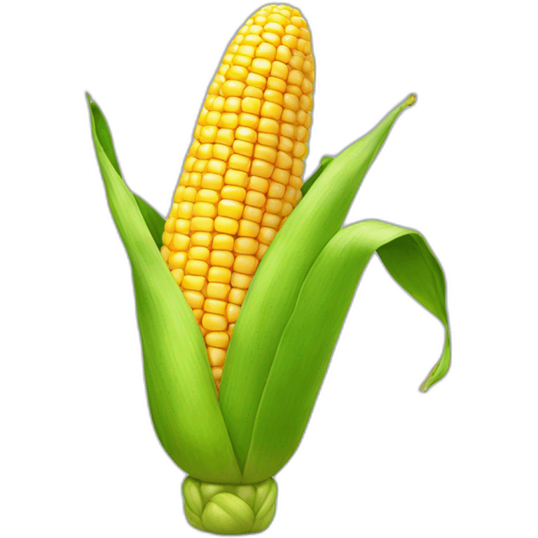 corn with a hand emoji