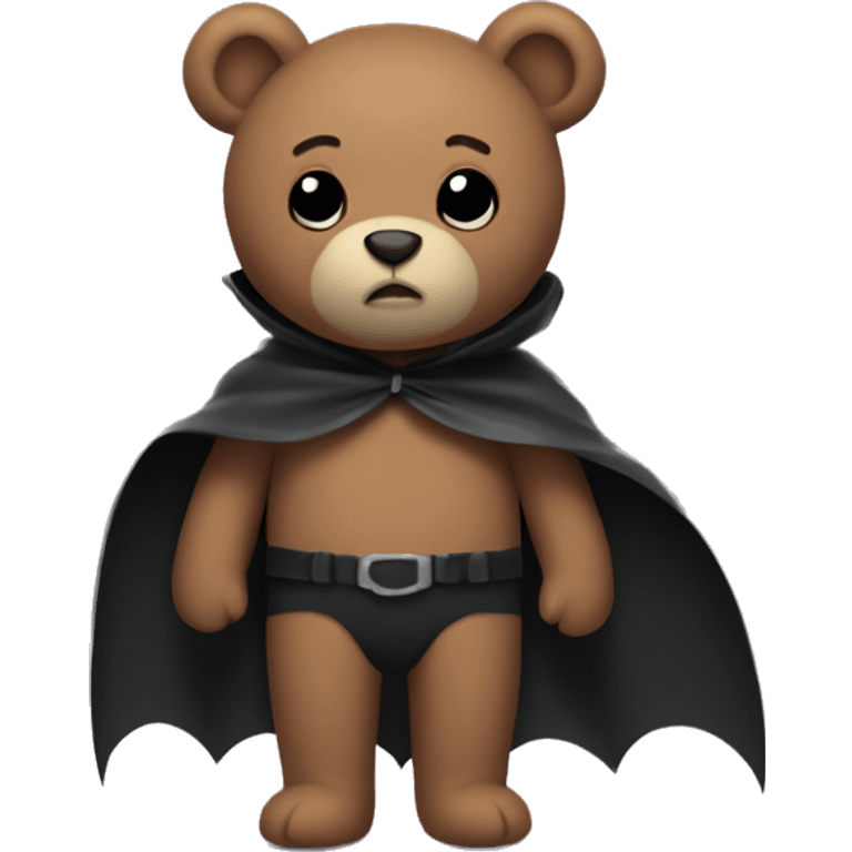 Teddy bear with bat cape  emoji