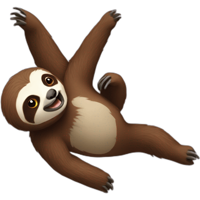 Flying sloth emoji