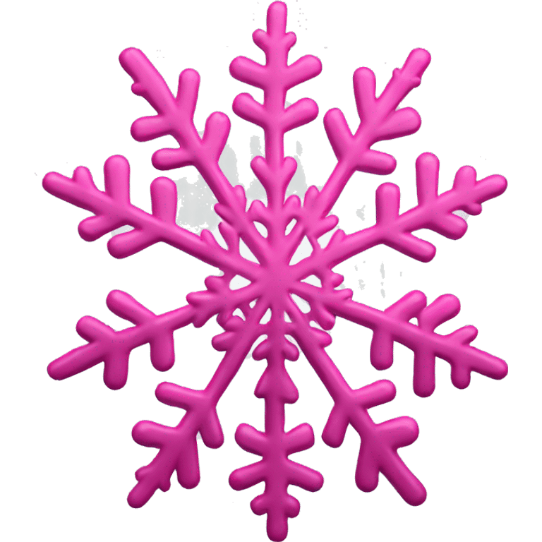 Pink snowflake emoji