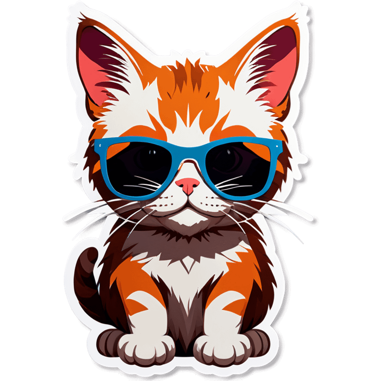 Cat with sunglasses emoji