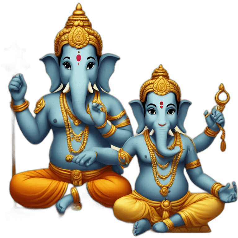 Ganesha and shiva emoji