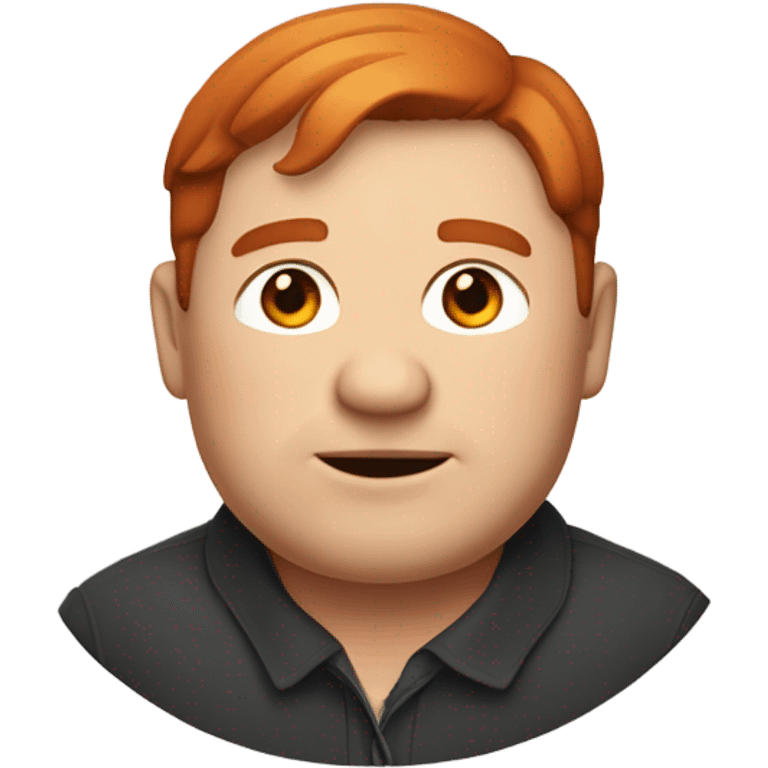 A slightly chubby middle aged man with short red hair parted in the middle emoji