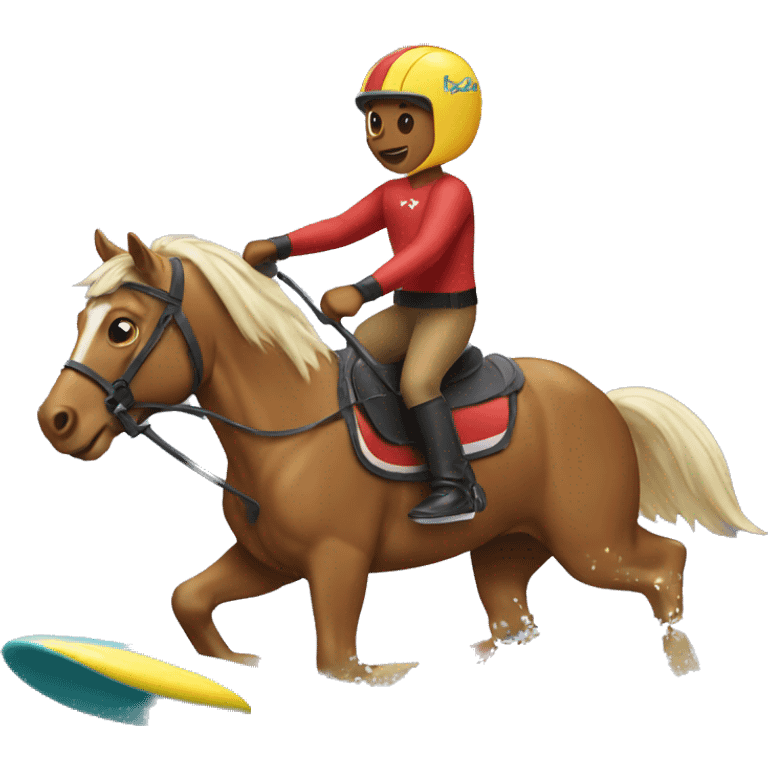 Horse surfing  emoji