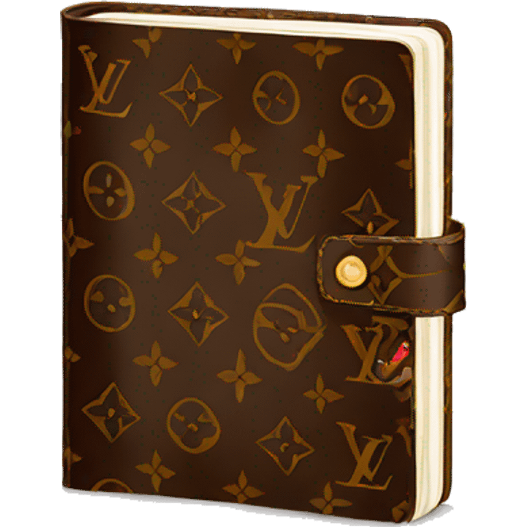 Louis Vuitton notebook emoji