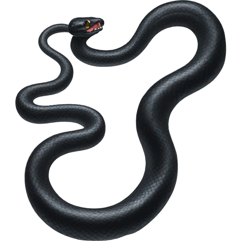 black snake emoji