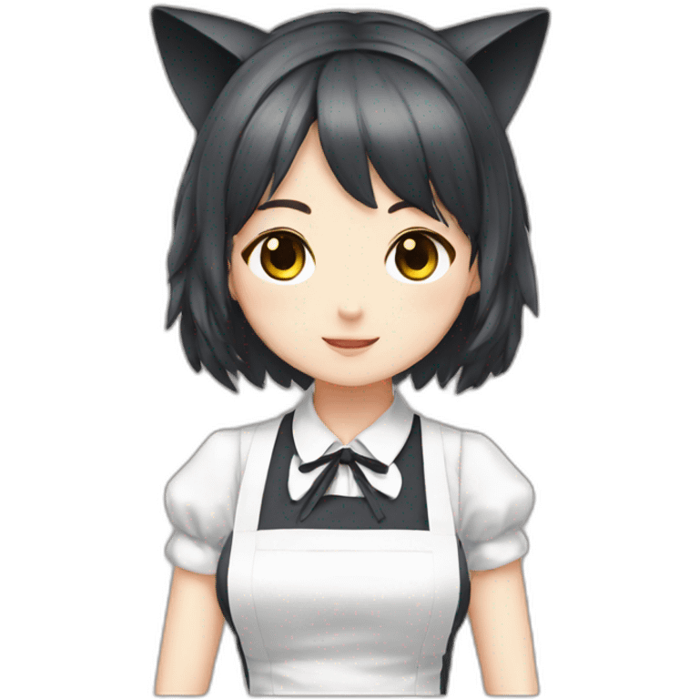 Neko maid girl  emoji