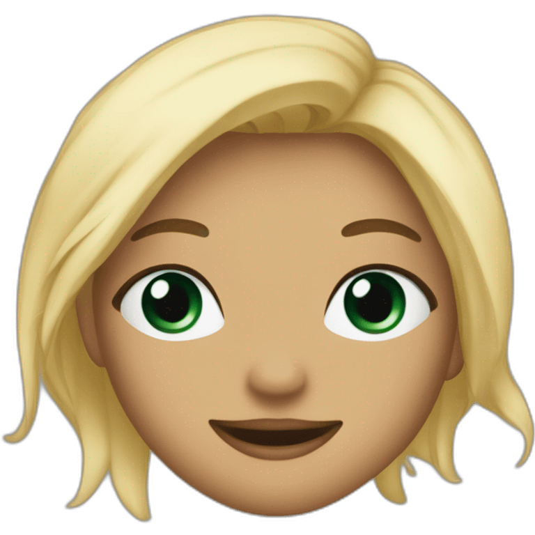 une brune et deux blondes emoji