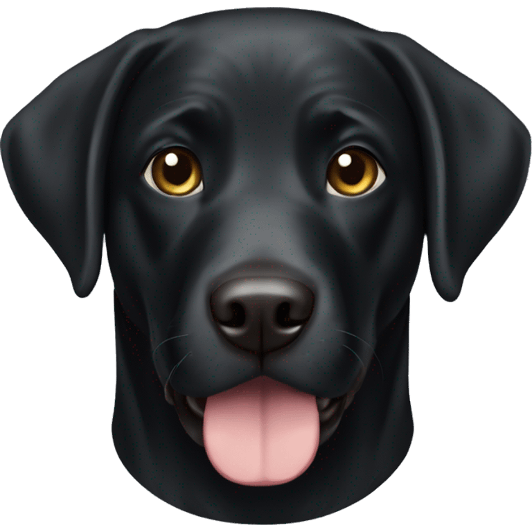 Black Labrador retriever emoji