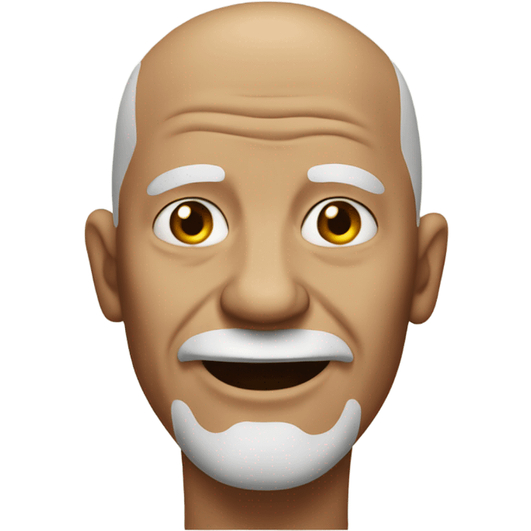 Bald old man with no teeth emoji