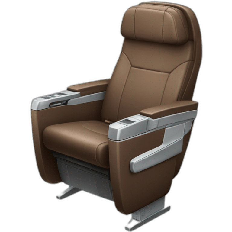 Business class Brown Airplane seat emoji