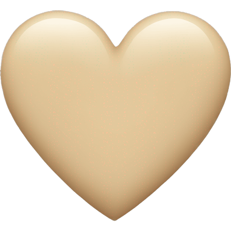 Beige heart  emoji