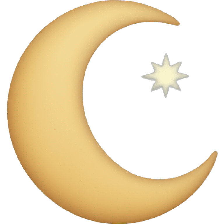 waxing crescent moon emoji