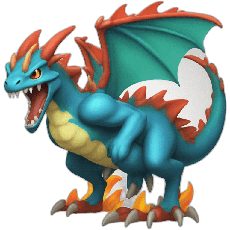 Dracaufeu pokemon style i.os emoji