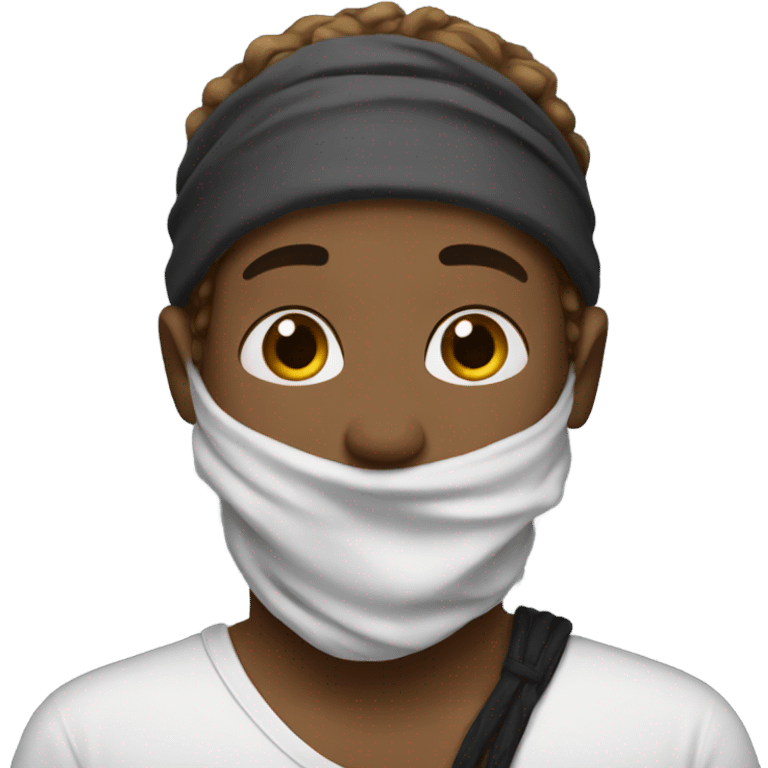 Heath with a bandana emoji