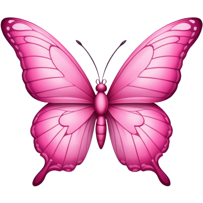 Pink butterfly  emoji