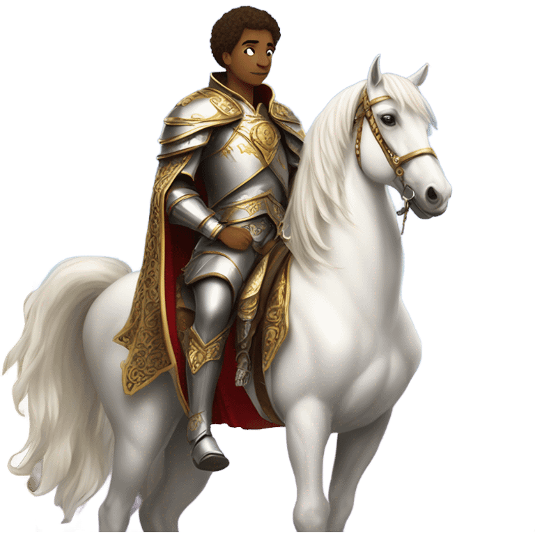 Prince on white horse emoji