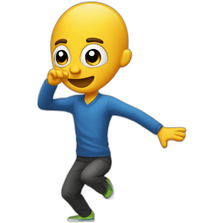 Quelqu’un qui dab emoji