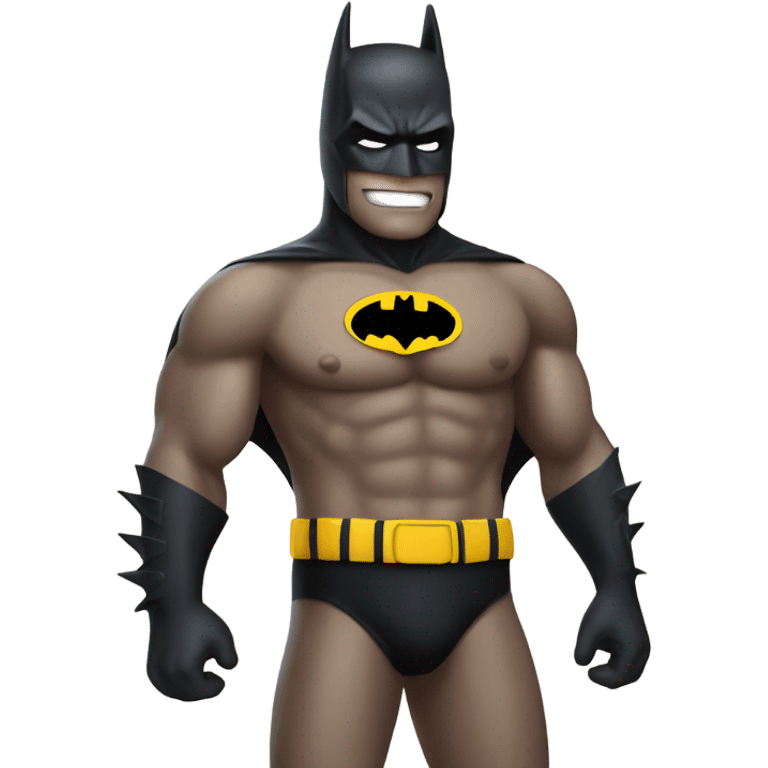 Batman wearing a bikini emoji