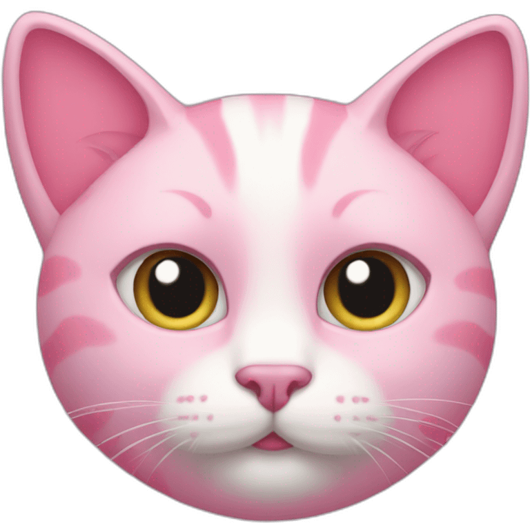 Pink cat emoji