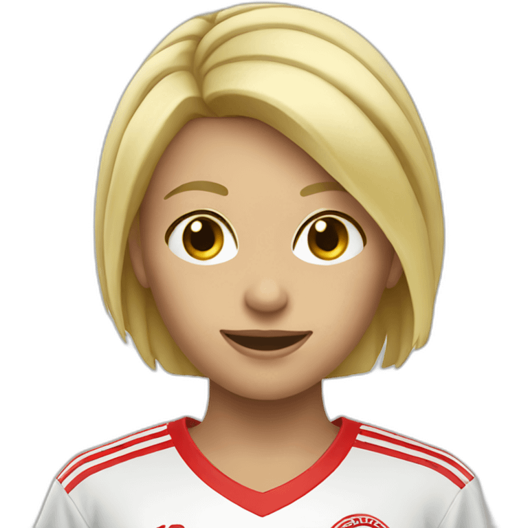 Fille blonde soccer emoji