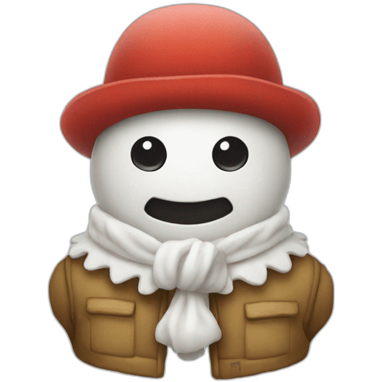 Bonhomme flocon emoji