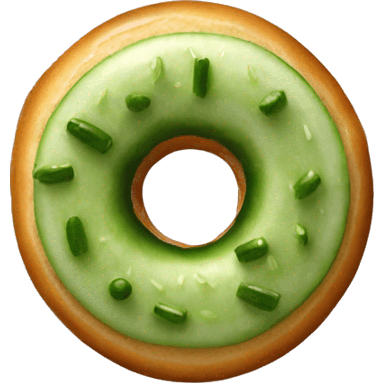 cucumber inside donuts emoji