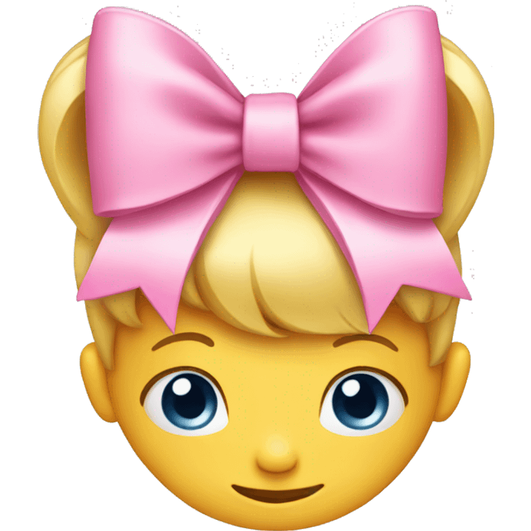 Pink bow emoji