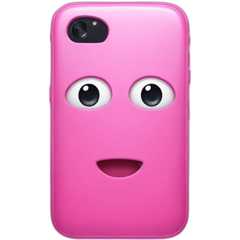 pink smartphone emoji