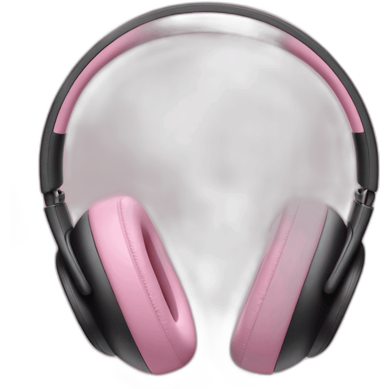 headphone airpods max in pink emoji