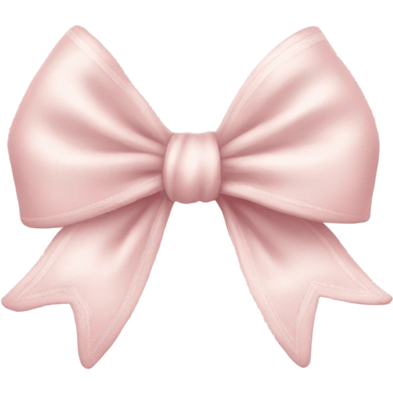 beautiful realistic coquette aesthetic light pink bow  emoji