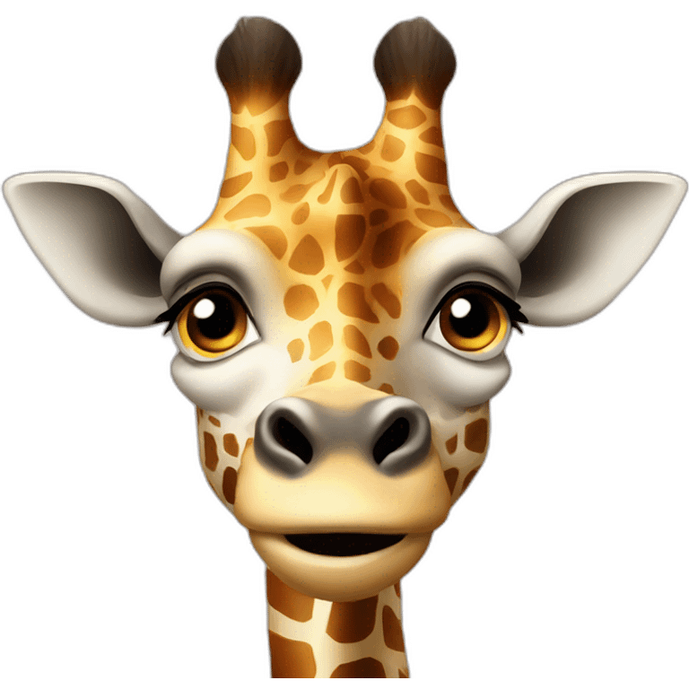 angry giraffe emoji