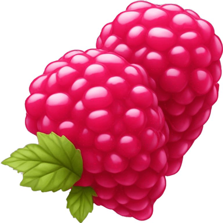 shiny raspberry candy emoji