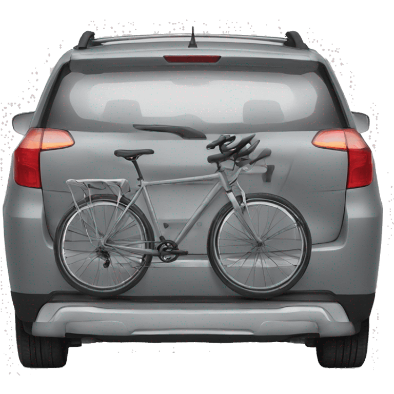 bike rack back of car emoji