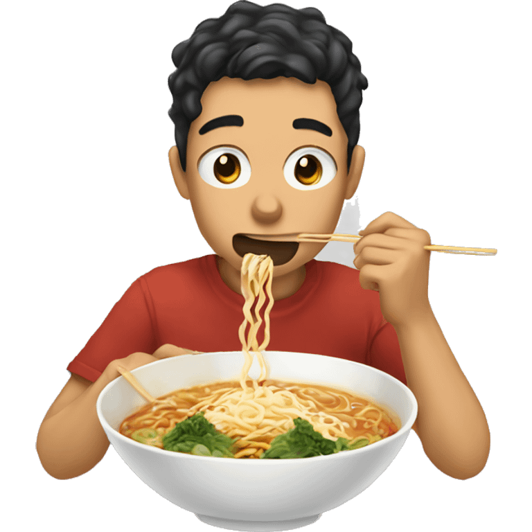 Me eating ramen emoji