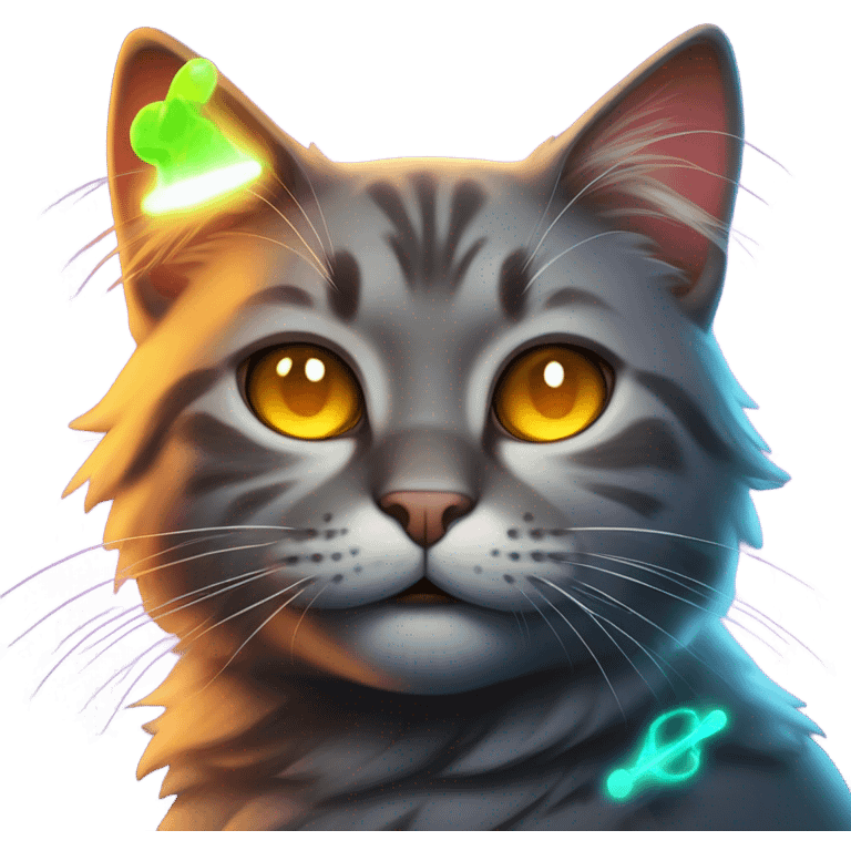 Atomic zombie cat emoji