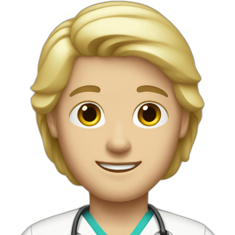 Blond Male nurse emoji