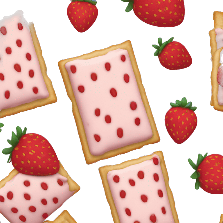 Strawberry pop tarts emoji