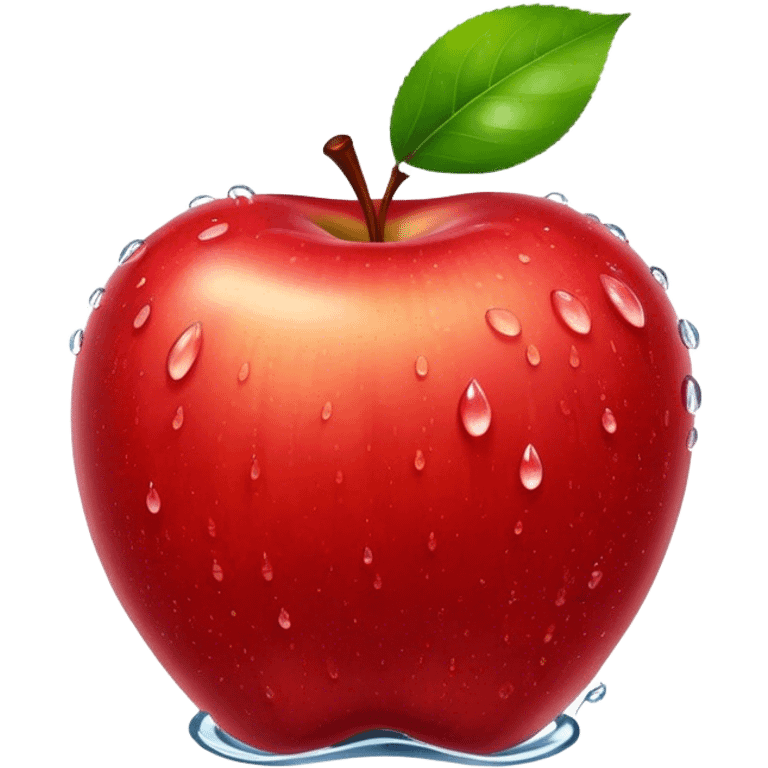 Cinematic crisp, shiny red apples, glistening under soft natural light, perfectly round with tiny water droplets, warm rich hues, highly detailed and fresh. emoji