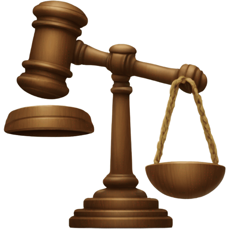 Courtroom gavel emoji