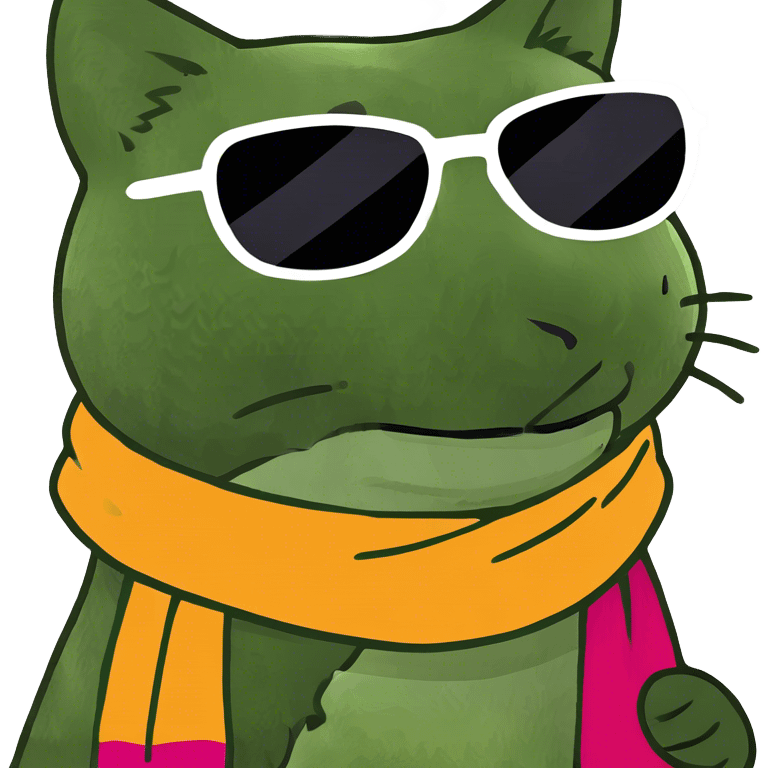 Cat with sunglasses emoji