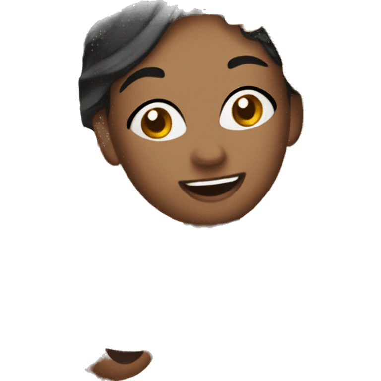 mujer vetida de carnaval rodeada de confei emoji