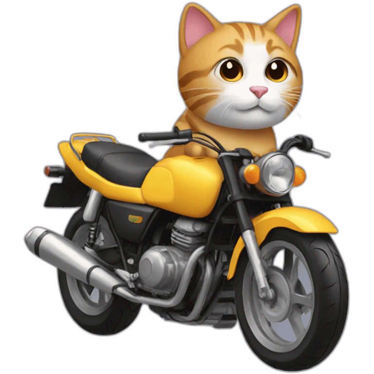 Cat on moto emoji