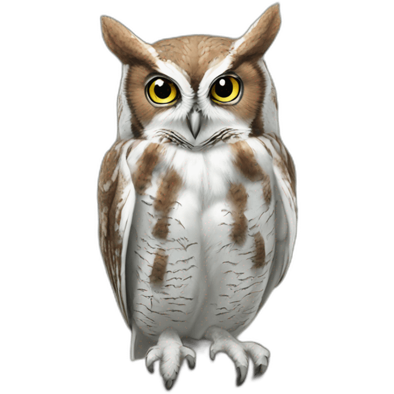 simple eastern screech owl emoji