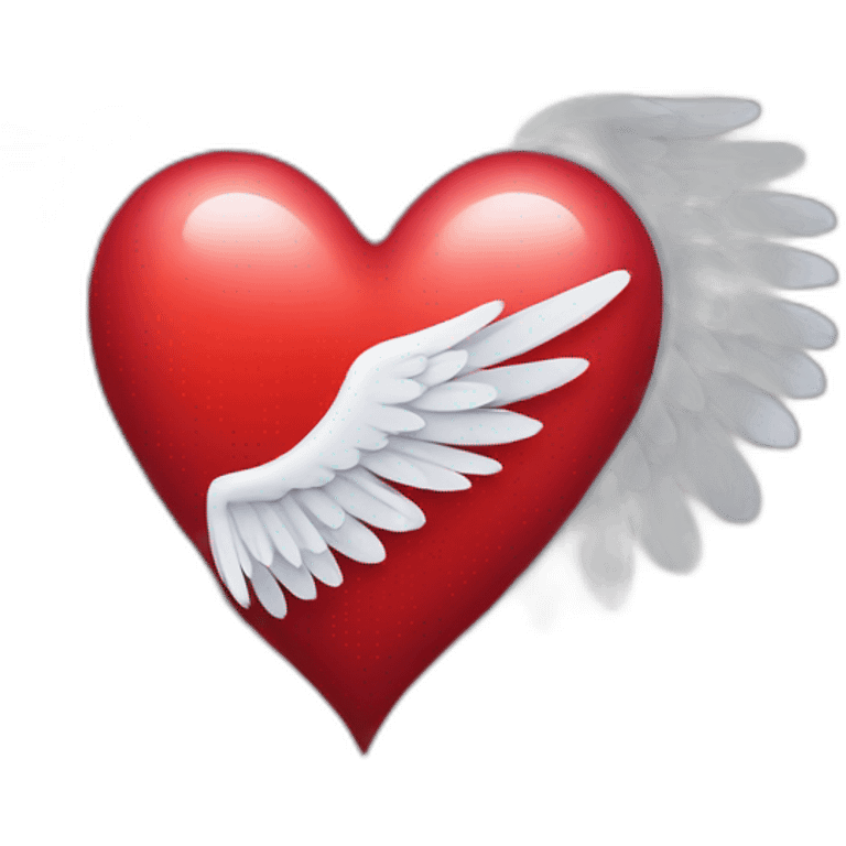 wing heart emoji