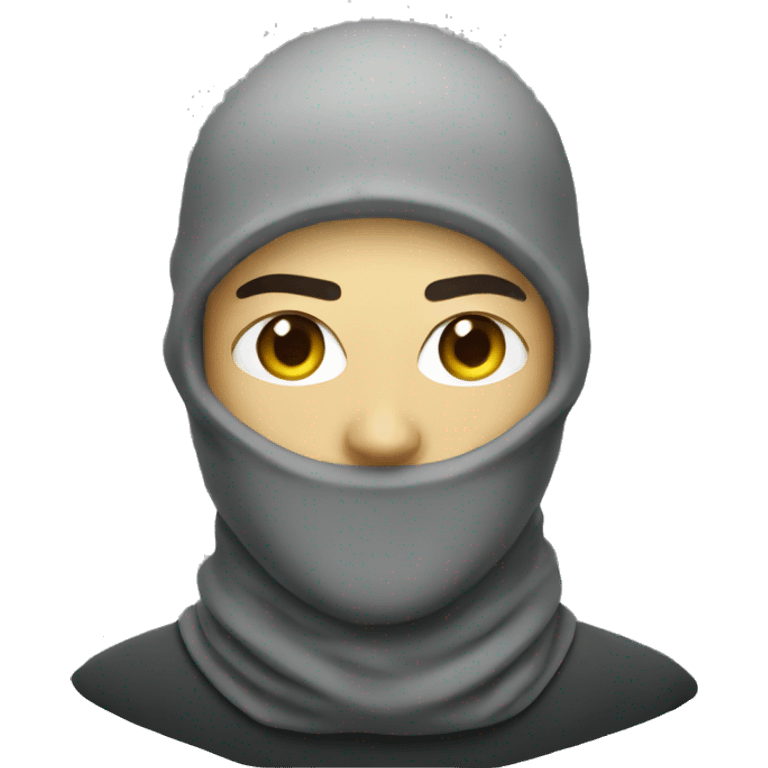 guy with balaclava nike emoji