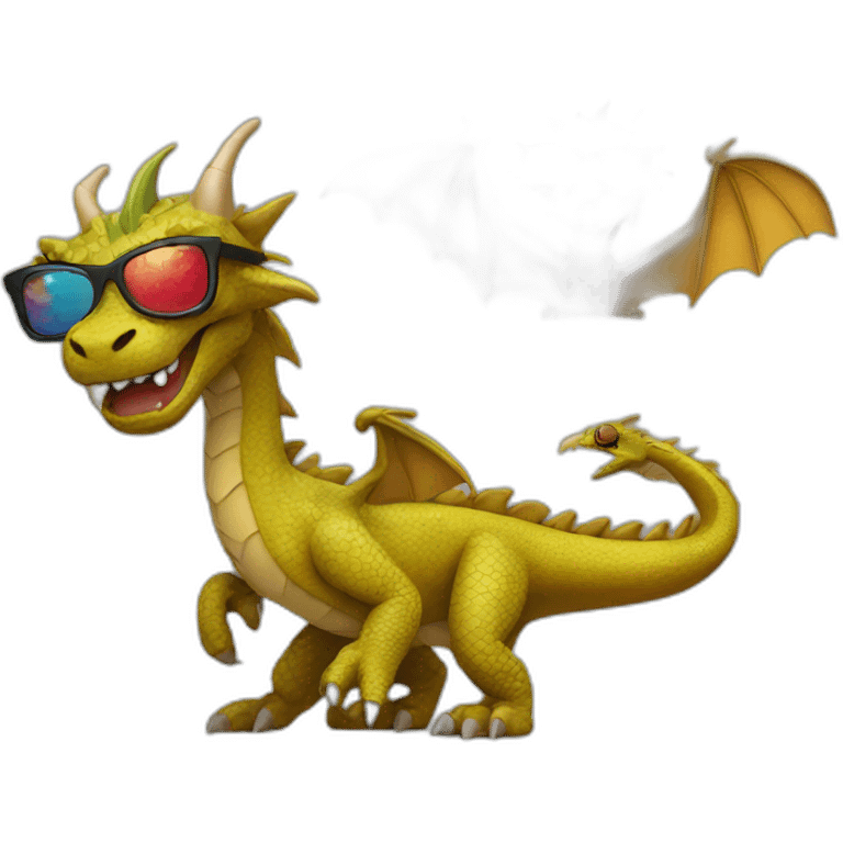 dragon with sunglasses emoji